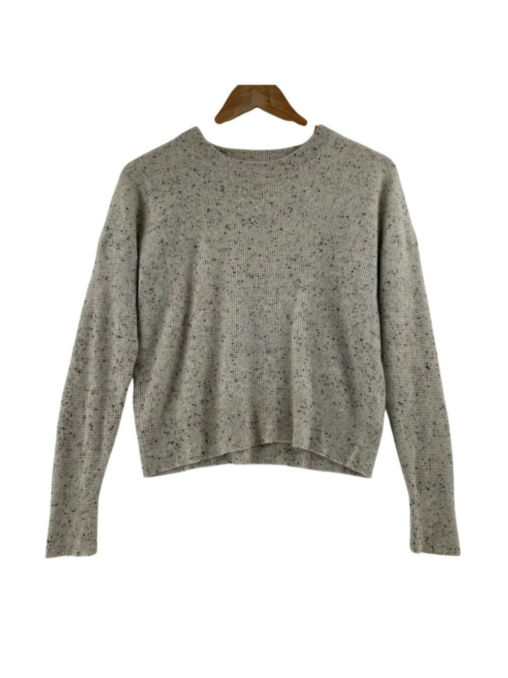 Madewell Sweater Women's Size Small Speckled Crewneck 100% Cashmere Knit